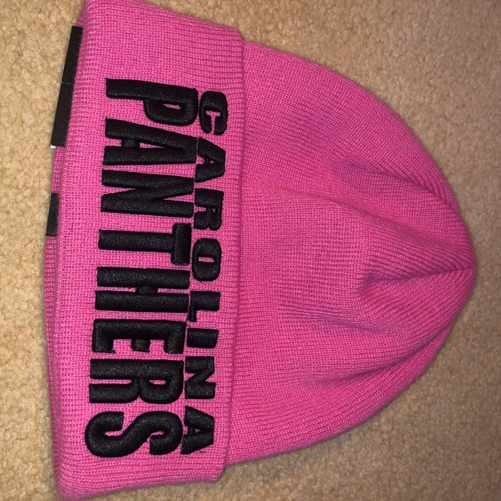 NWT PINK Carolina Panthers toboggan